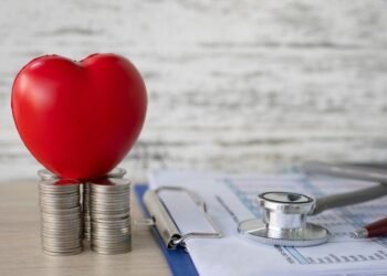 Health insurance concept,save money for heart disease,