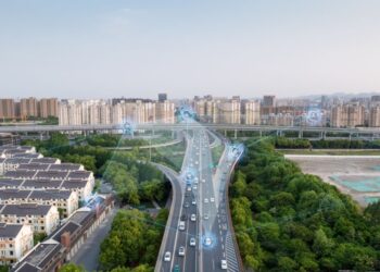 smart transportation with Motorway intersection