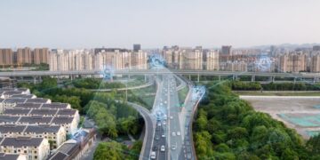 smart transportation with Motorway intersection