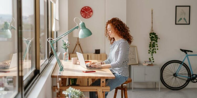 freelancer working